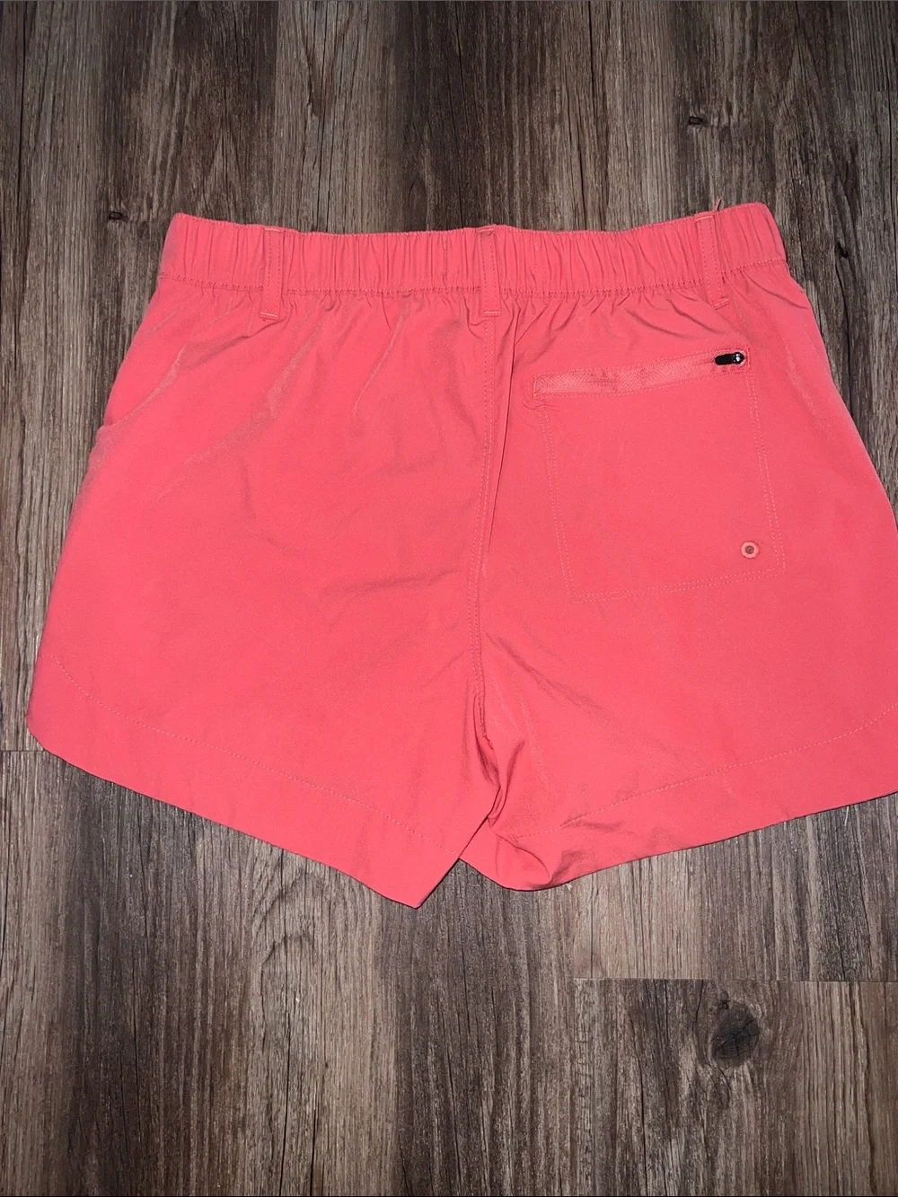 Women's Coral Athletic Shorts with Front Pockets - Picture 3 of 5